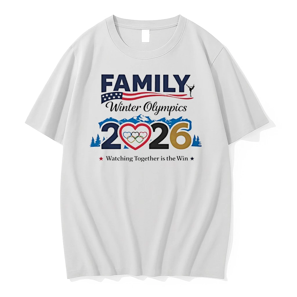Family Winter Olympics 2026 Watching Together Is The Win Shirts