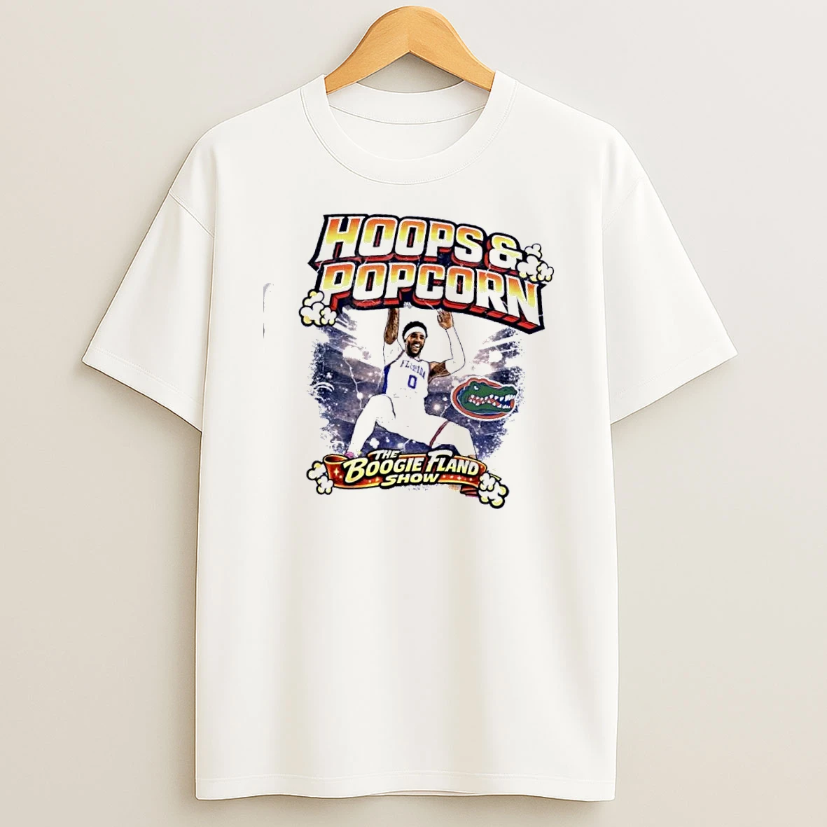 Florida Gators Basketball Hoops And Popcorn The Boogie Fland Show Shirts