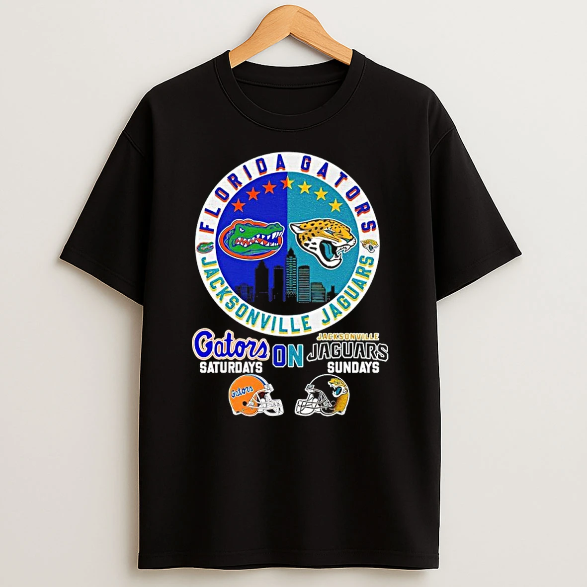 Florida Gators Jacksonville Jaguars Logo Gators On Saturdays And Jacksonville Jaguars On Sundays Helmet Shirts