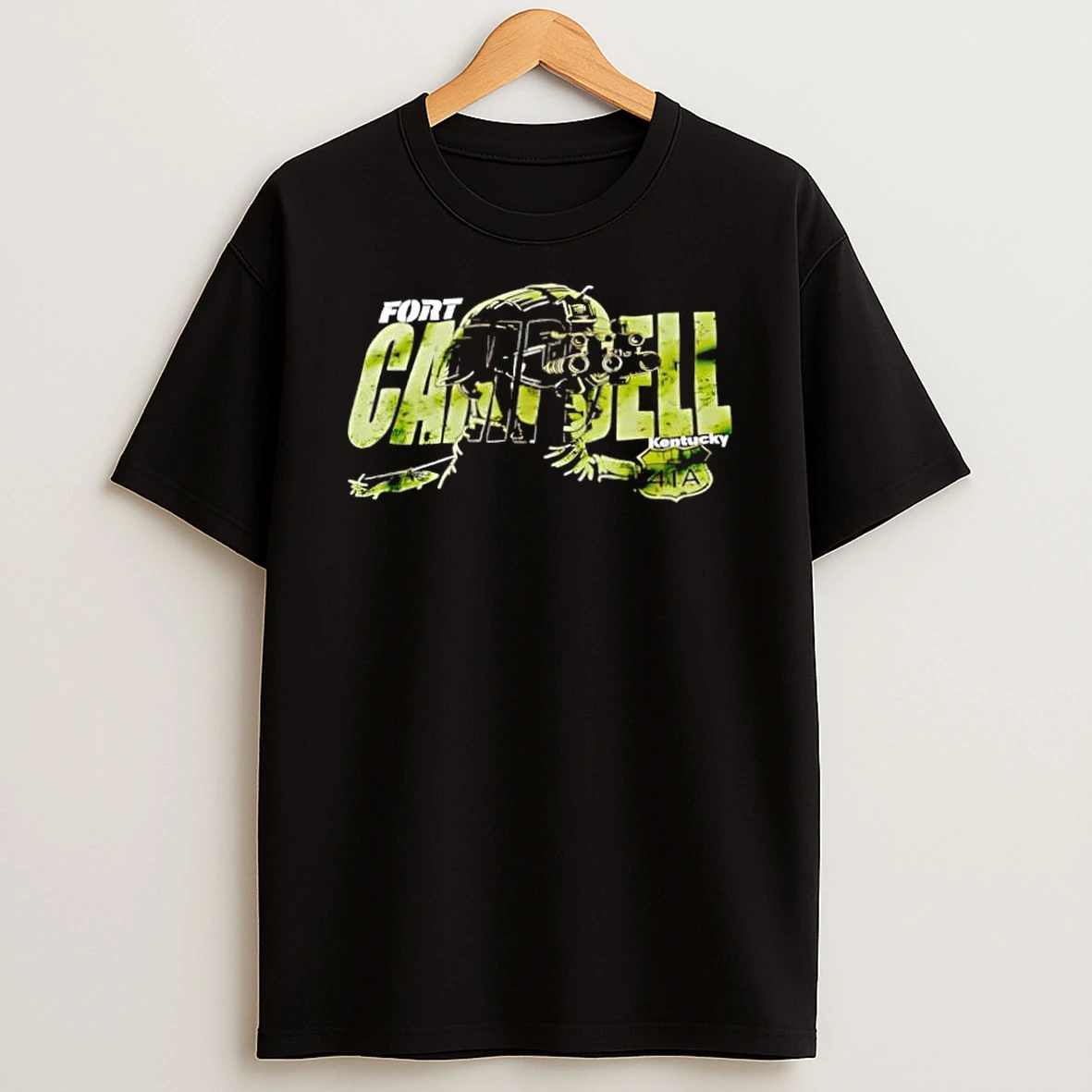 Fort Campbell Kentucky Army Soldier Night Vision Helmet Shirts