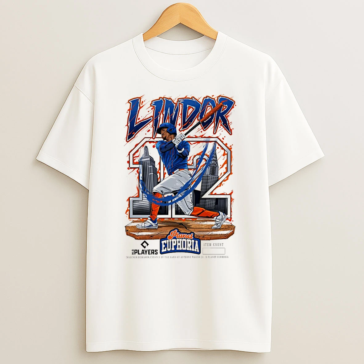 Francisco Lindor V2 New York Mets Mlb 2026 Planet Euphoria Art Shirts