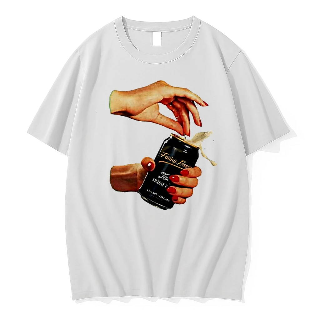 Friday Beers Tasty Irish Beer Hand Opening Frothy Can Shirts