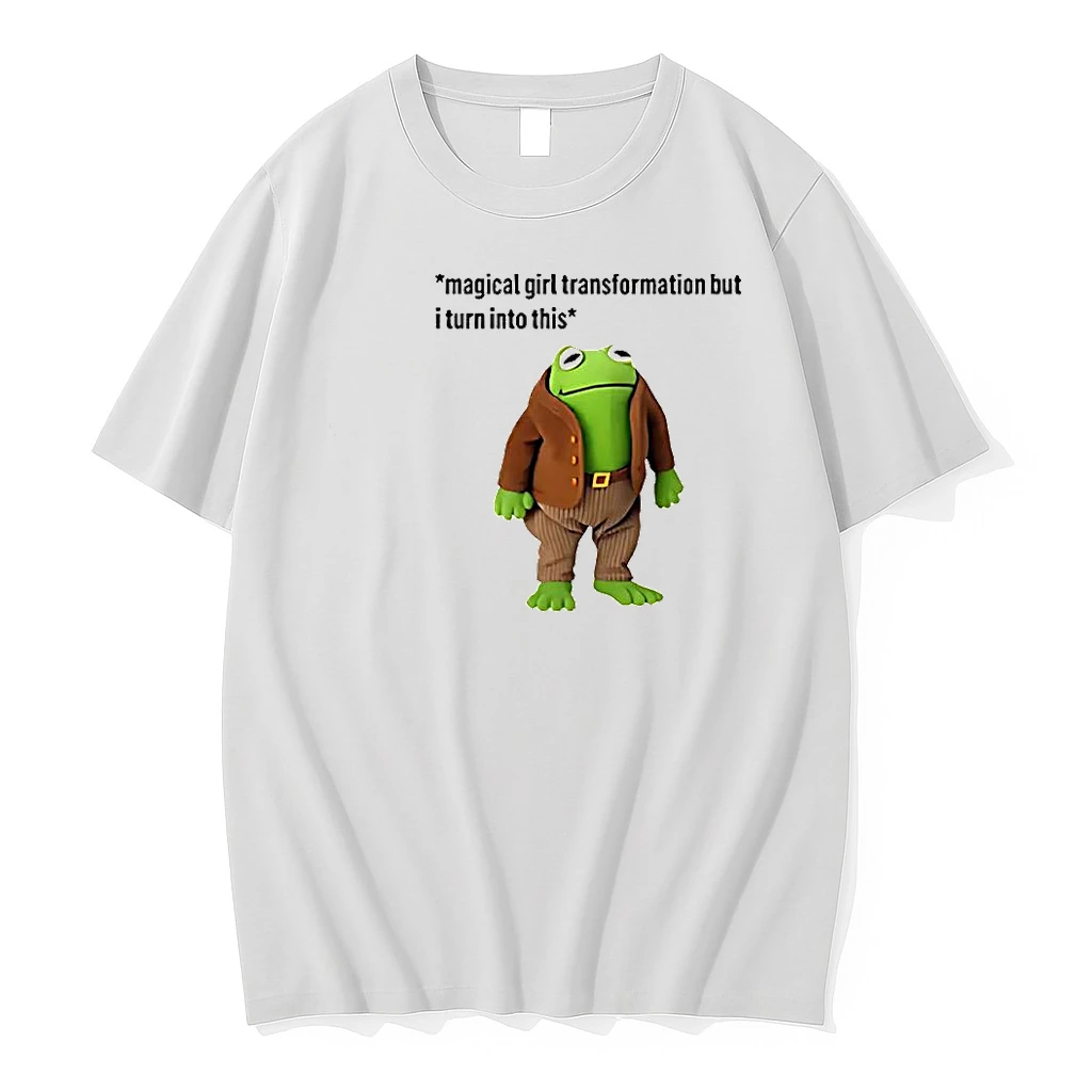 Frog And Toad Magical Girl Transformation But I Turn Into This Meme Woman Shirts