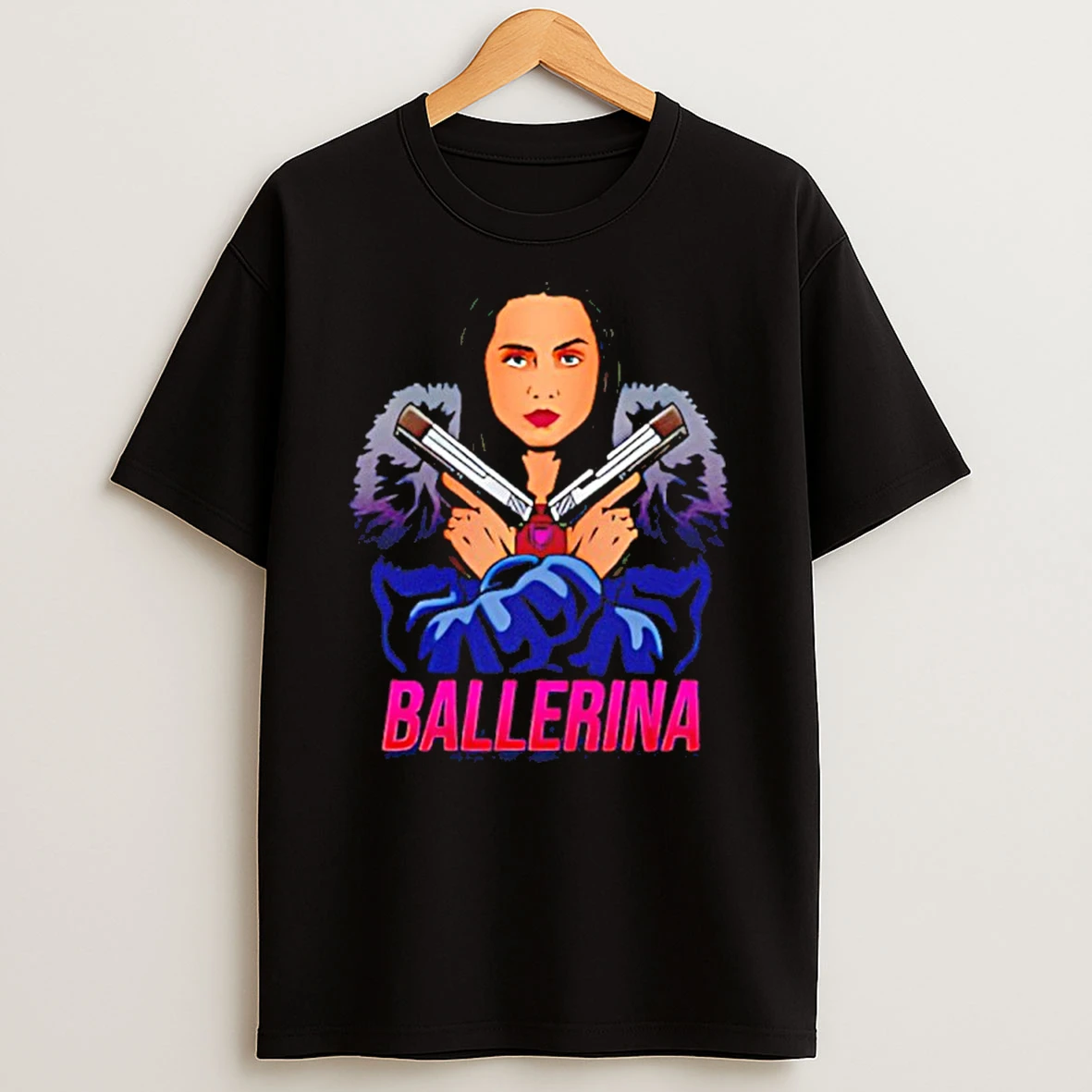 From The World Of John Wick Ballerina With Gun Cartoon Shirts