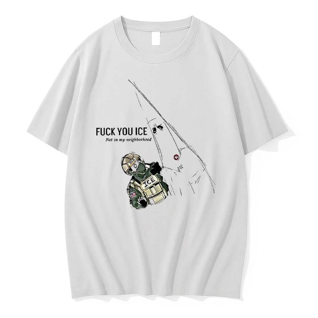 Fuck You Ice Not In My Neighborhood 2026 Woman Shirts