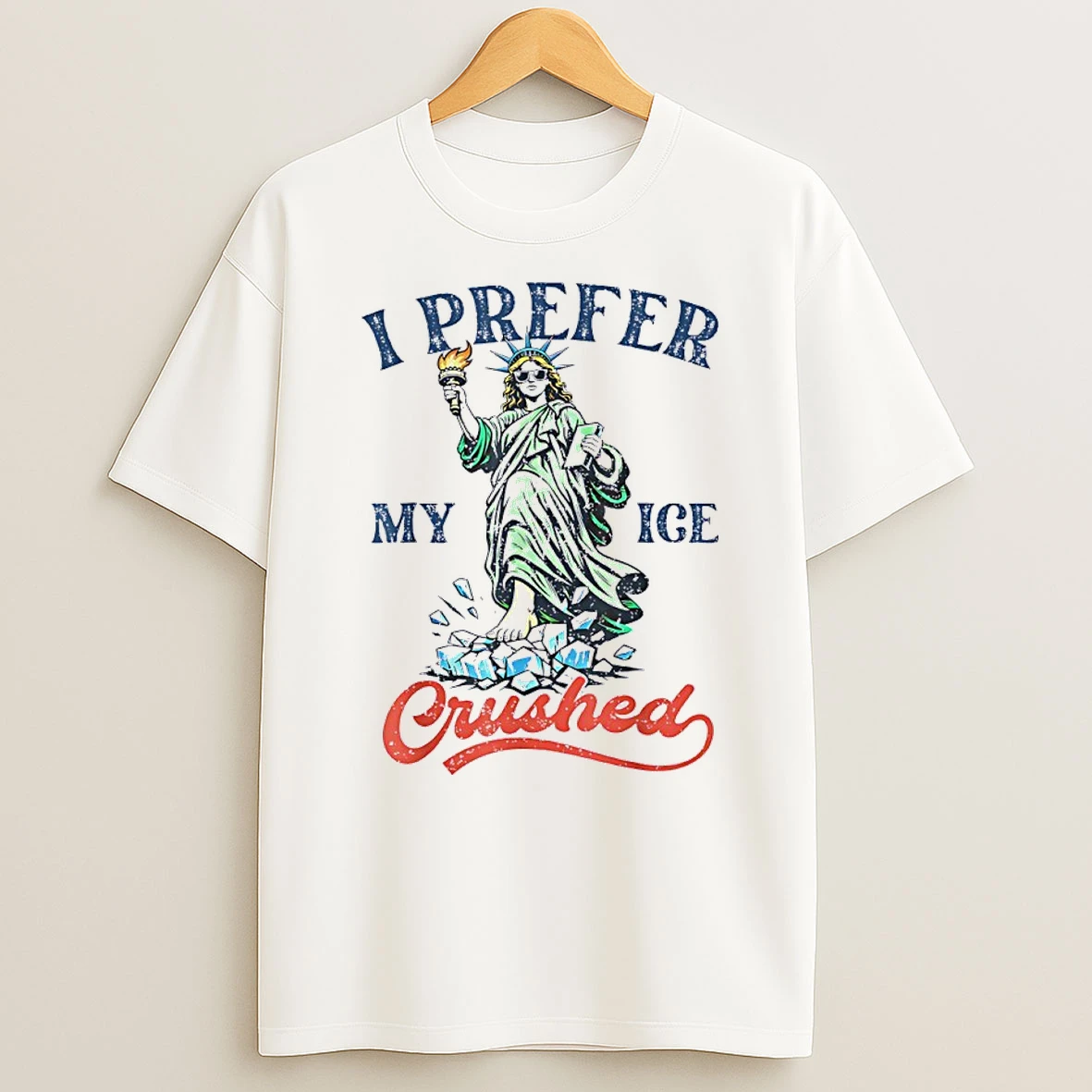 Funny Retro I Like My Ice Crushed Resist Ice Chinga La Migra Shirts