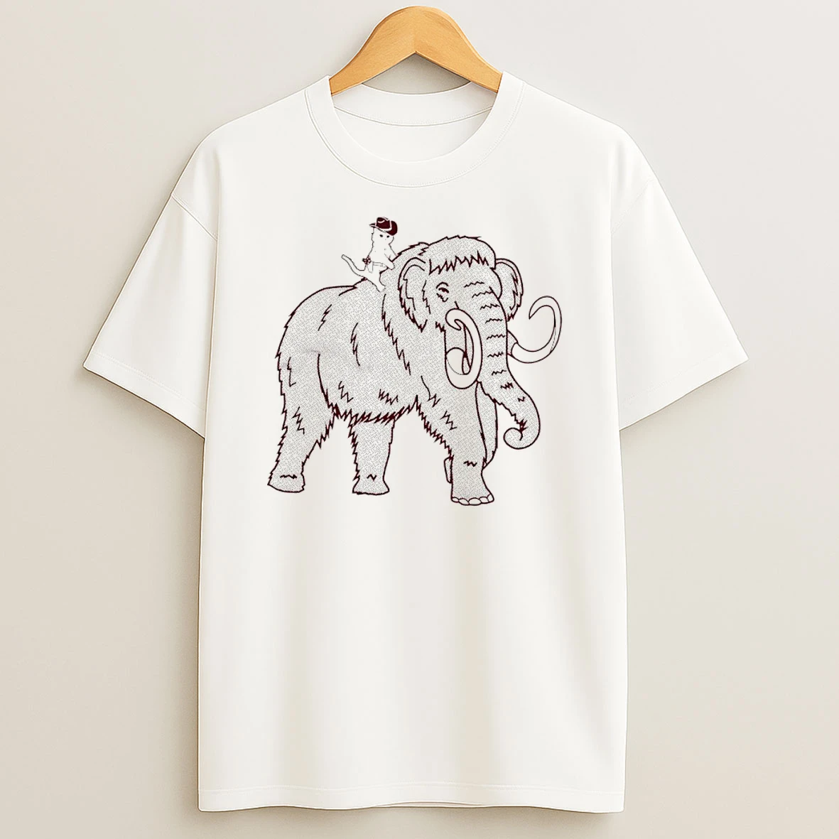 Gary The Cat Riding A Mammoth Shirts