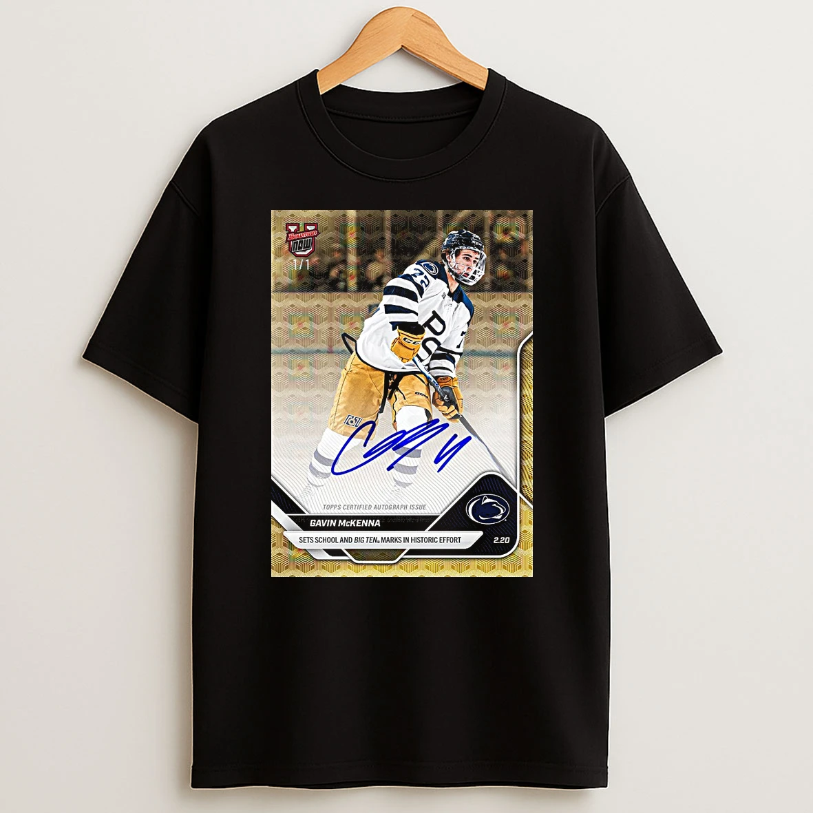 Gavin Mckenna Sets School And Big Ten Marks In Historic Effort 2025 26 Bowman Hockey Signature Shirts