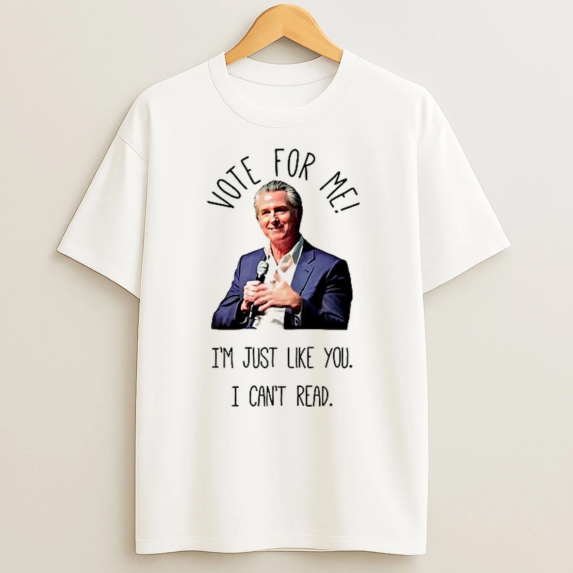 Gavin Newsom Vote For Me Woman Shirts