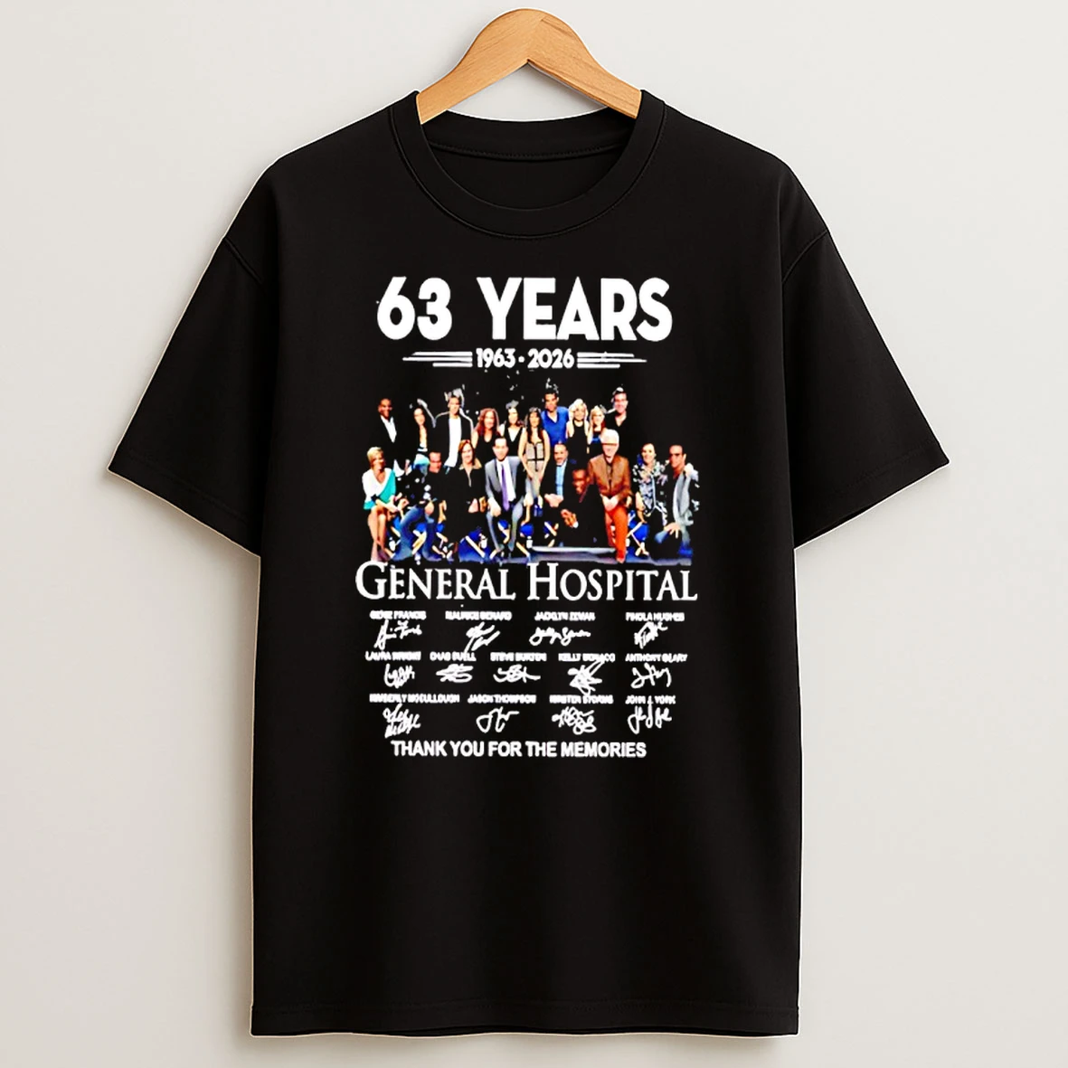 General Hospital 63 Years 1963 2026 Thank You For The Memories Signatures Shirts