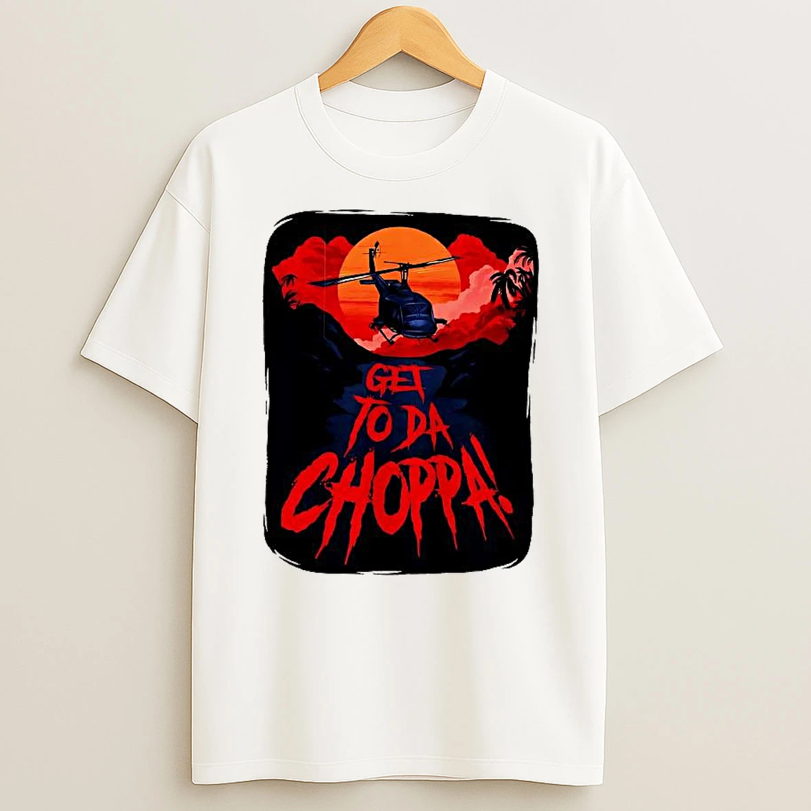 Get To Da Choppa Predator 1987 Arnold Schwarzenegger Quote Woman Shirts