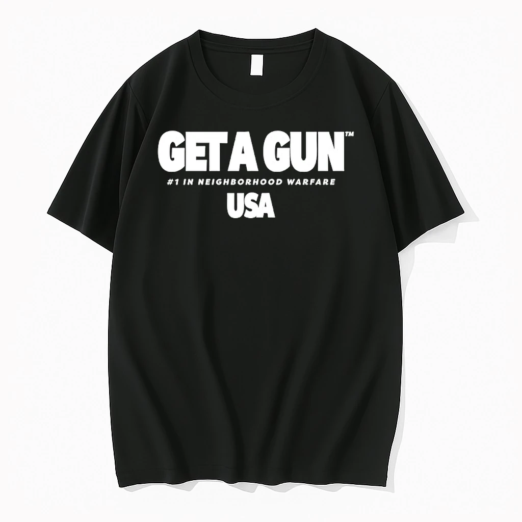 Geta Gun Tm 1 In Neighborhood Warfare Usa Text Shirts