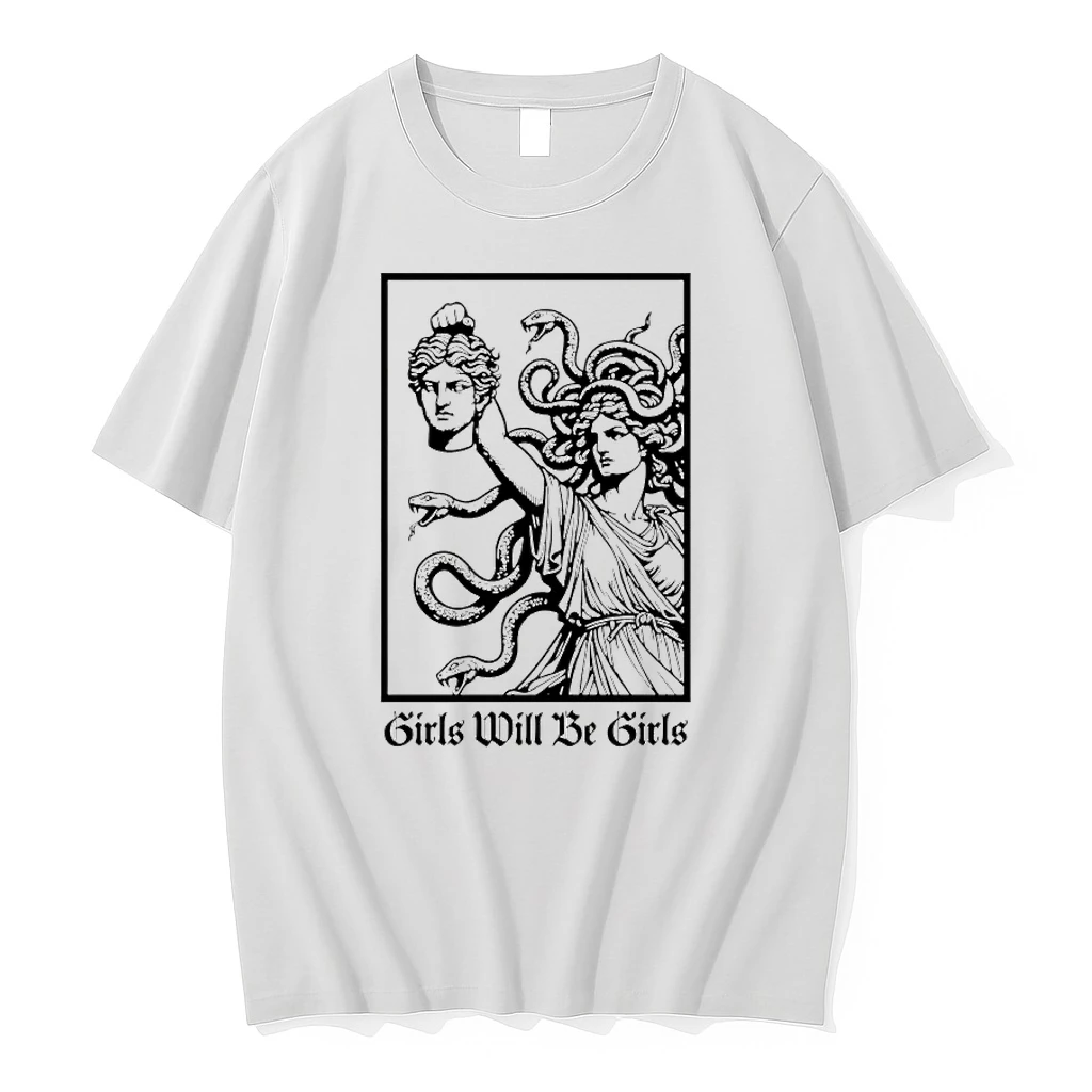 Girl Will Be Girls Medusa Feminist Art Shirts