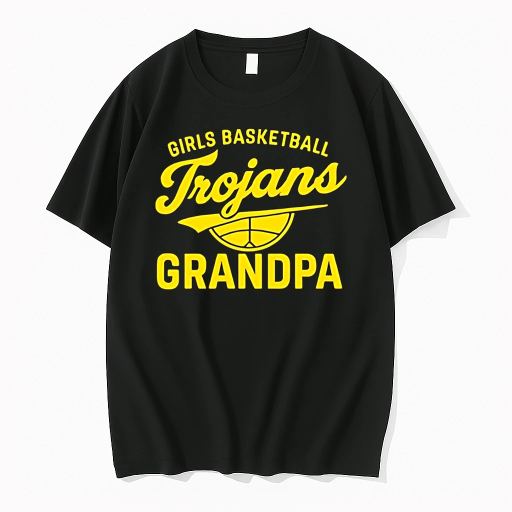 Girls Basketball Trojans Grandpa Shirts