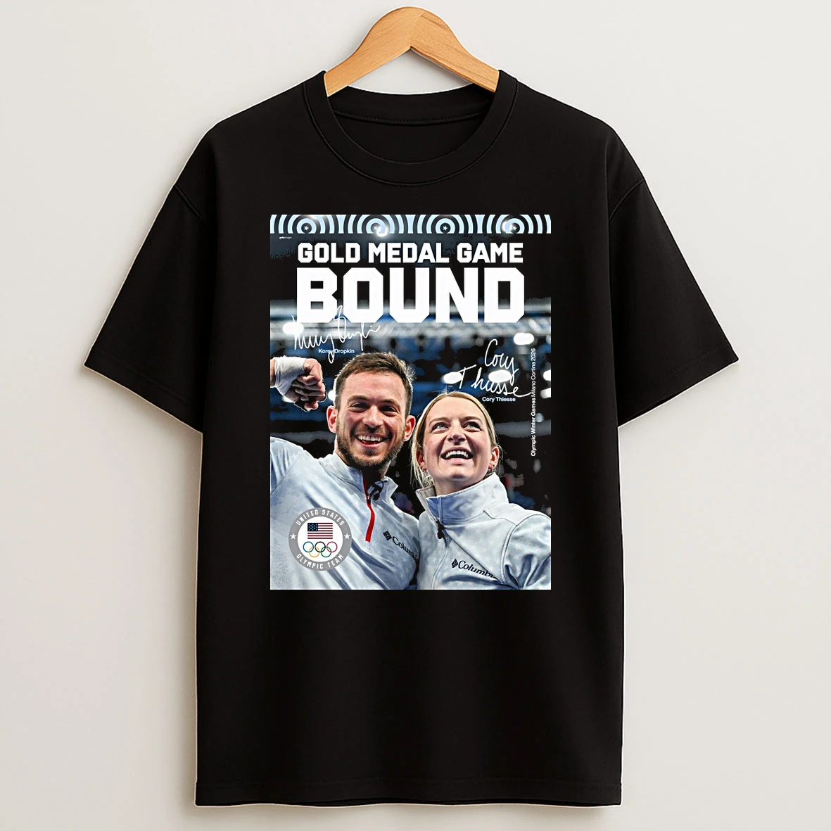 Gold Medal Game Bound Korev Dropkin And Cory Thiesse Signatures Shirts