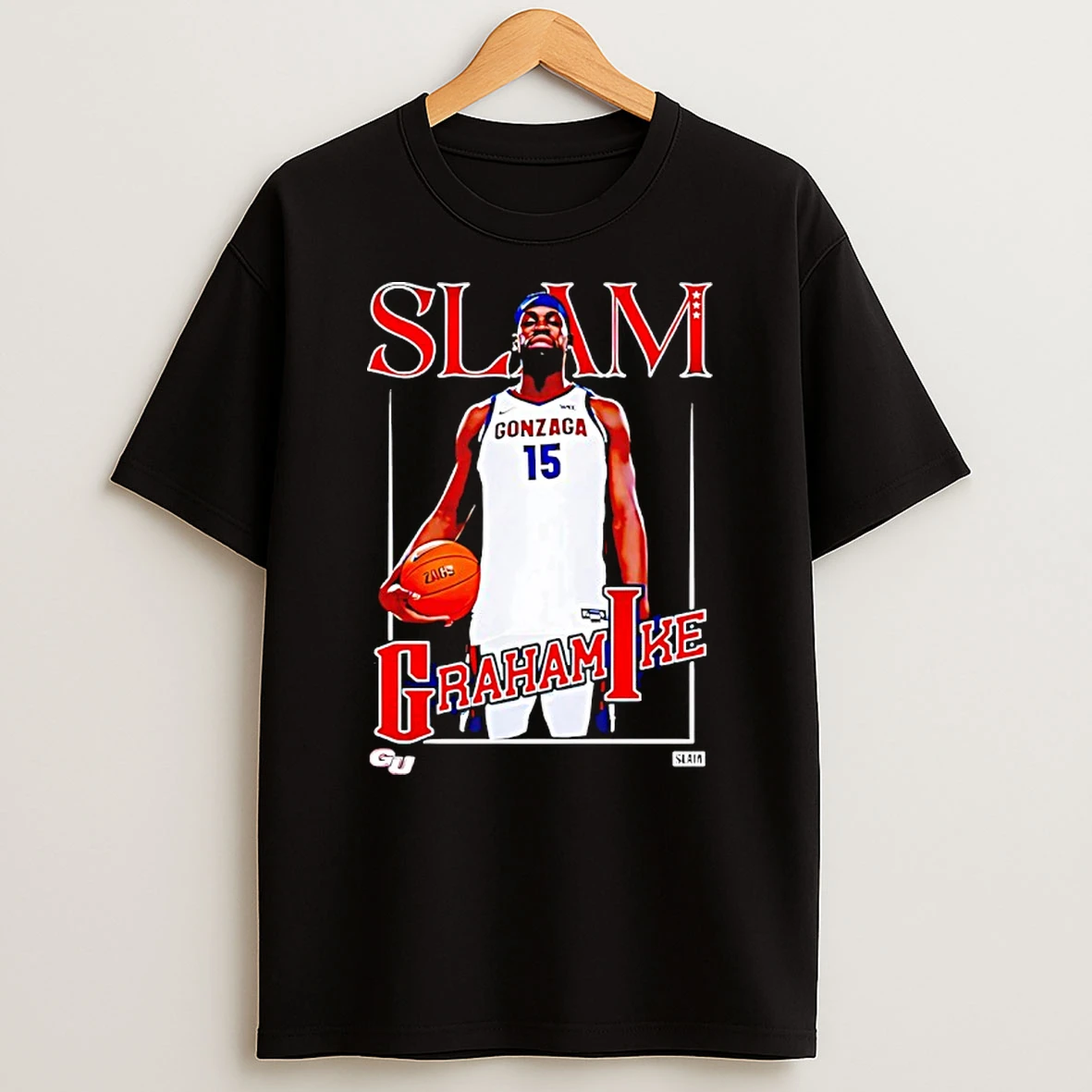 Graham Ike Gonzaga Bulldogs Slam Graphic Shirts