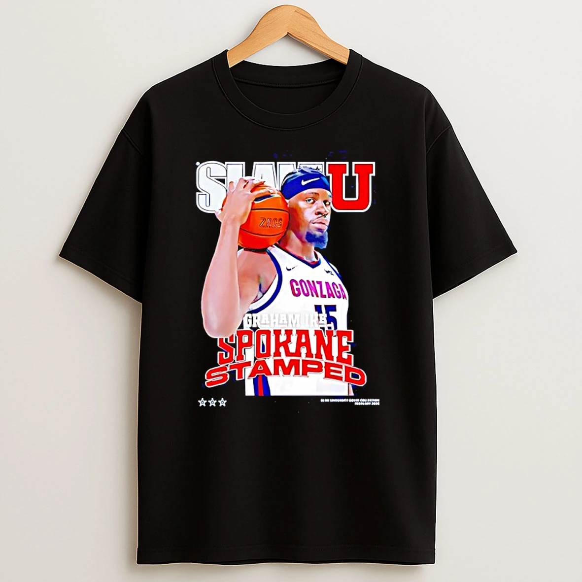 Graham Ike Gonzaga Bulldogs Spokane Stamped Slamu Shirts