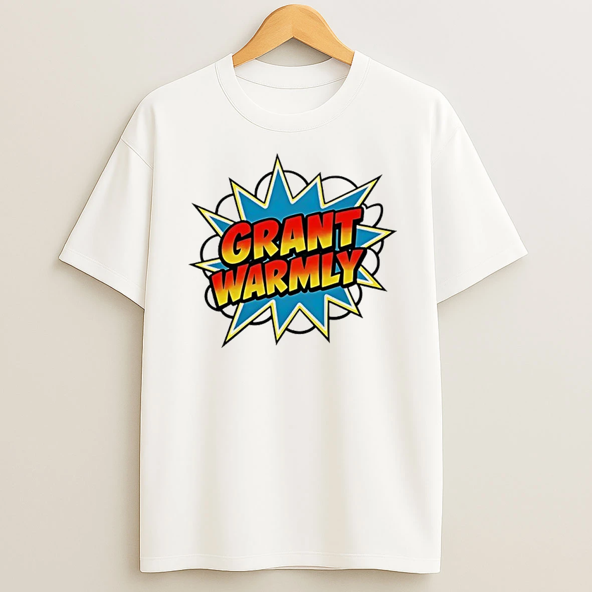 Grant Warmly Comic Name Shirts
