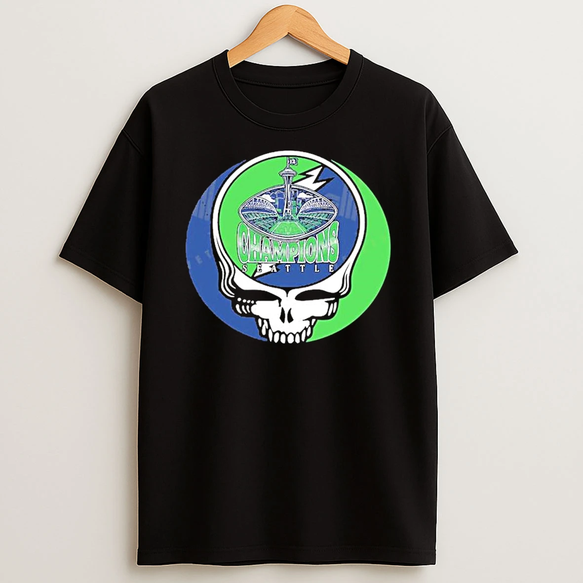 Grateful Dead X Seattle Seahawks Deadhead Super Bowl Lombardi Trophy 2026 Shirts