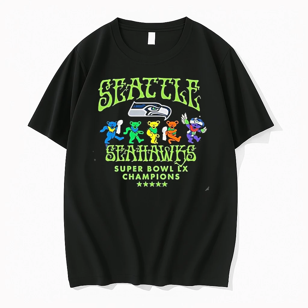Grateful Dead X Seattle Seahawks Super Bowl Lx Champions Shirts