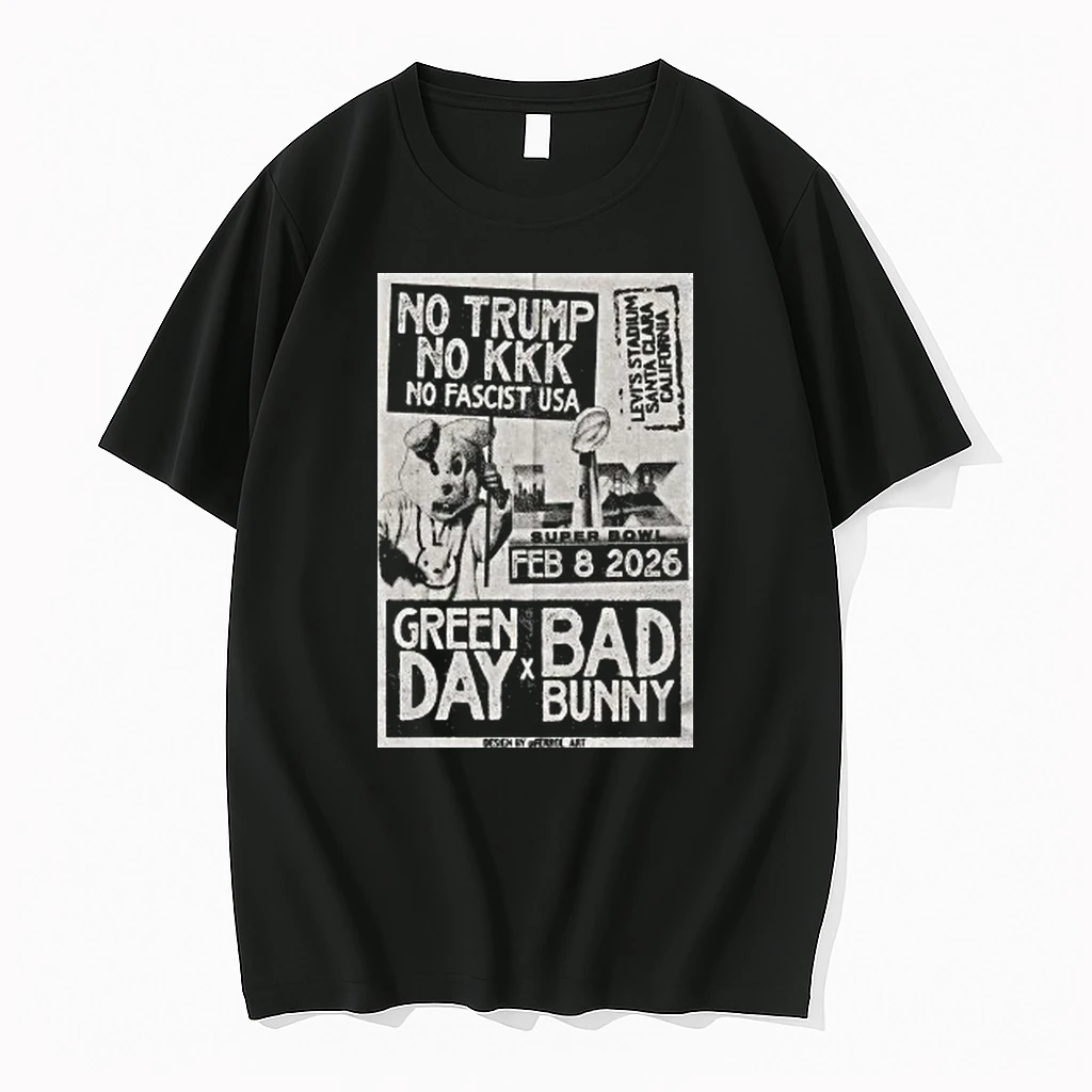 Green Day X Bad Bunny Fed 8 2026 No Trump No Kkk No Fascist Usa Shirts