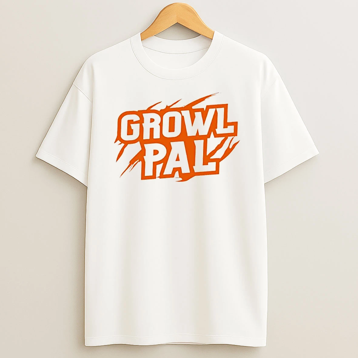Growl Pal Orange Wild Beast Animal Claw Scratch Logo Shirts