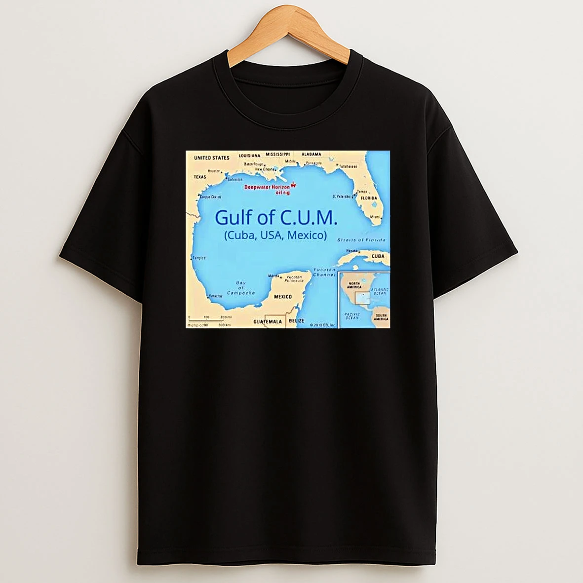 Gulf Of C U M Cuba Usa Mexico Map Shirts
