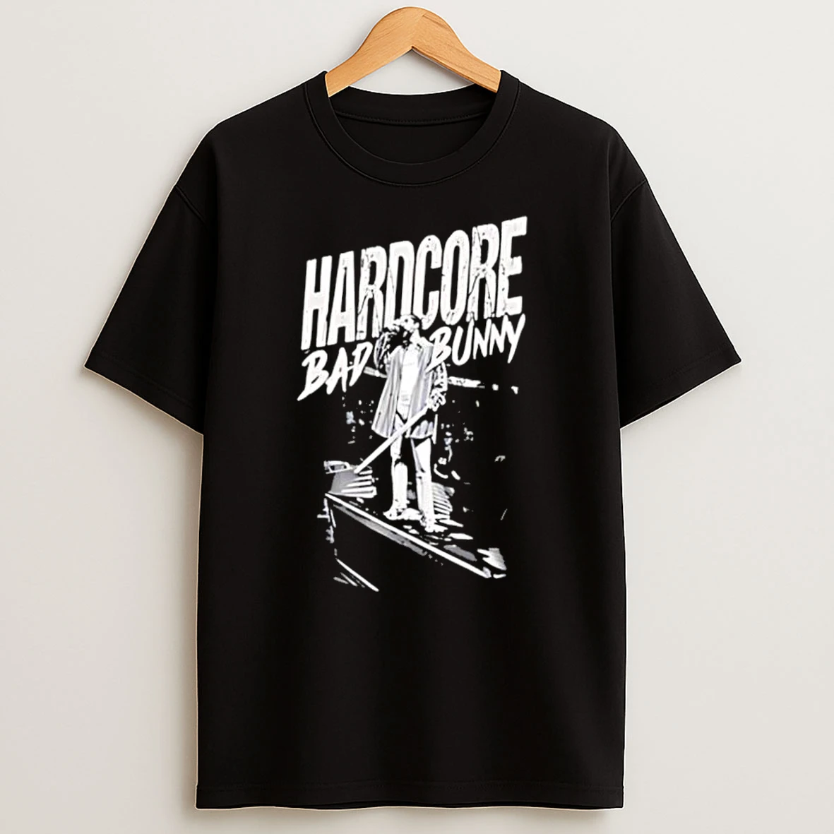Hardcore Bad Bunny Music Artist Performance Sketch Shirts