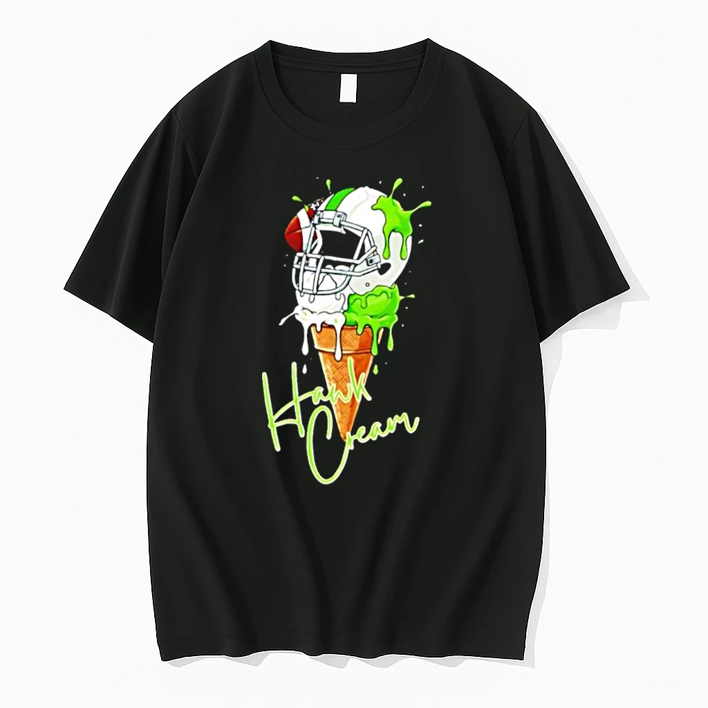 Hawk Cream Melting Helmet Ice Cream Cone Football Shirts