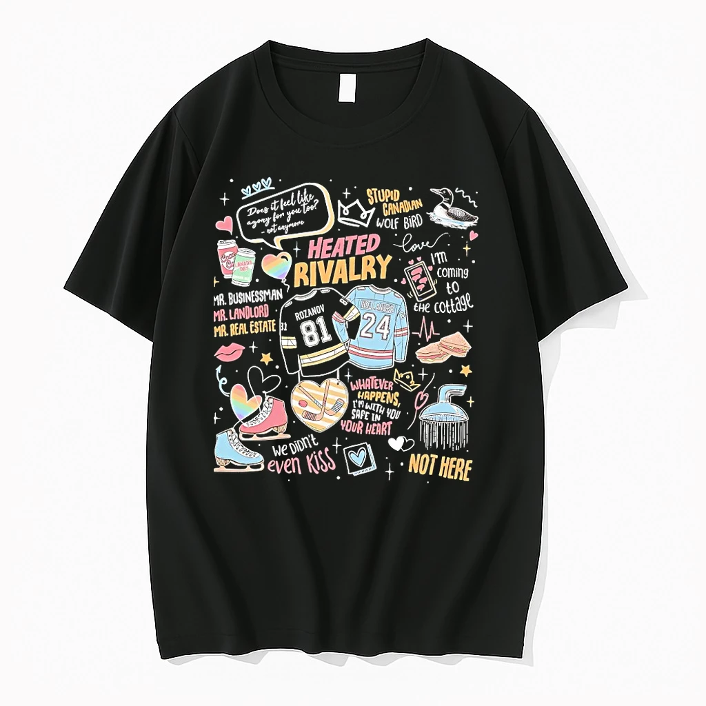 Heated Rivalry Romance Hollanov Couple Romance Book Hockey Rivals Shirts