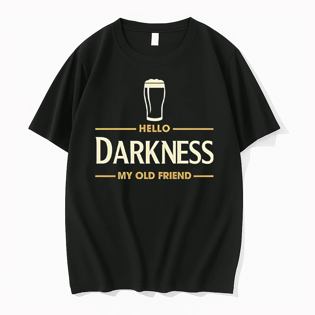Hello Darkness My Old Friend Irish Beer St Patricks Day Party Shirts
