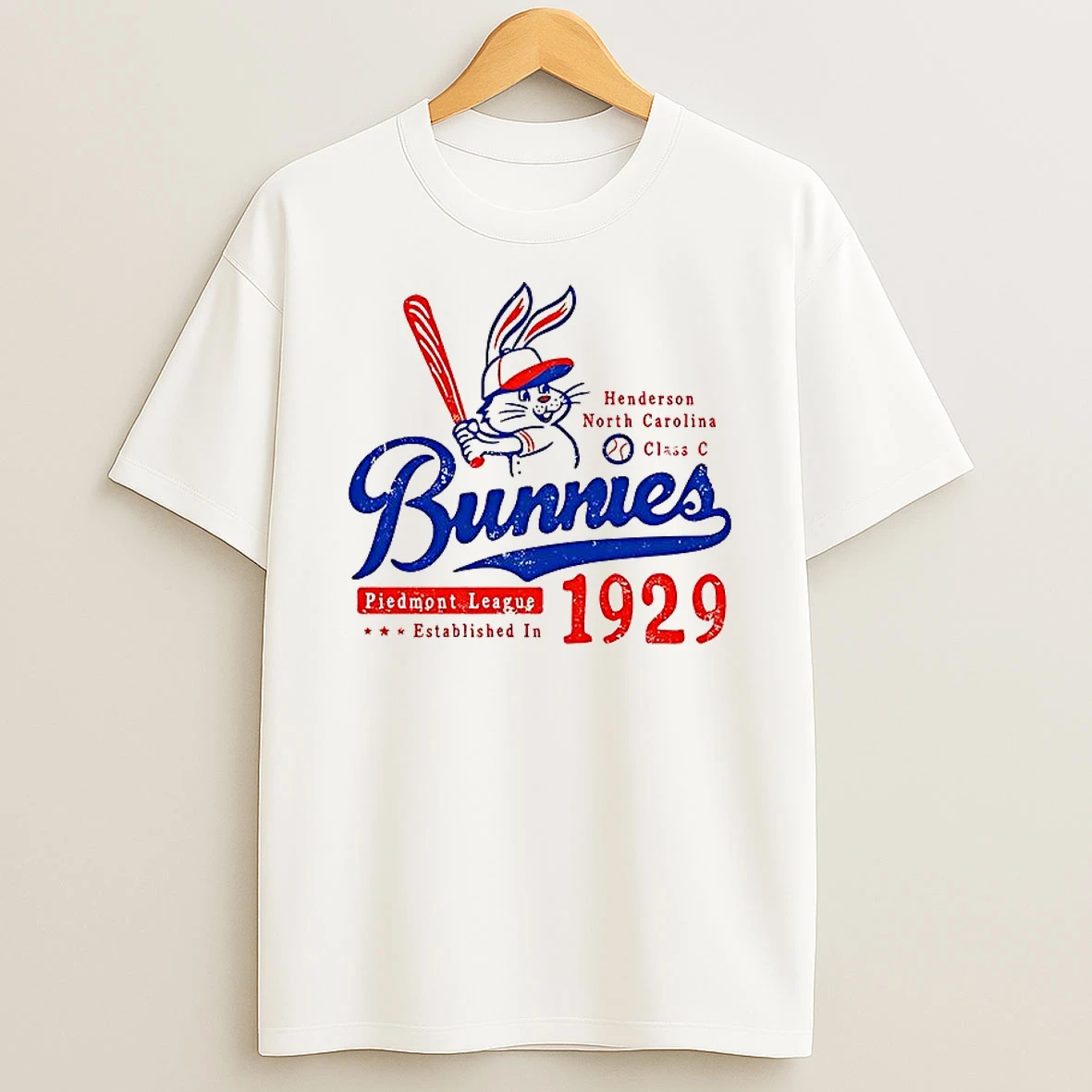 Henderson Bunnies North Carolina Baseball Teams Defunct Est 1929 Vintage Woman Shirts