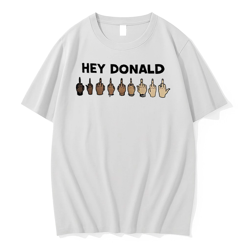 Hey Donald Trump Middle Finger Shirts