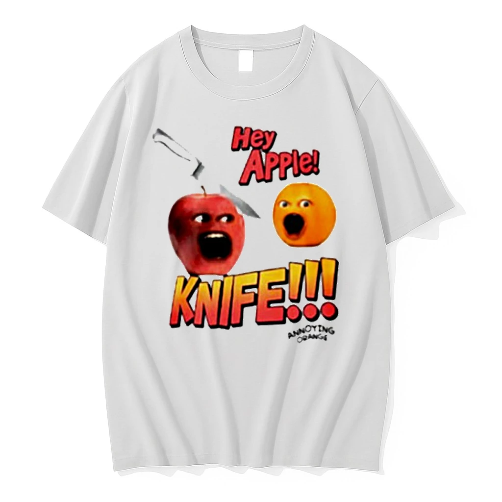 Hey Apple Knife Annoying Orange Meme Shirts