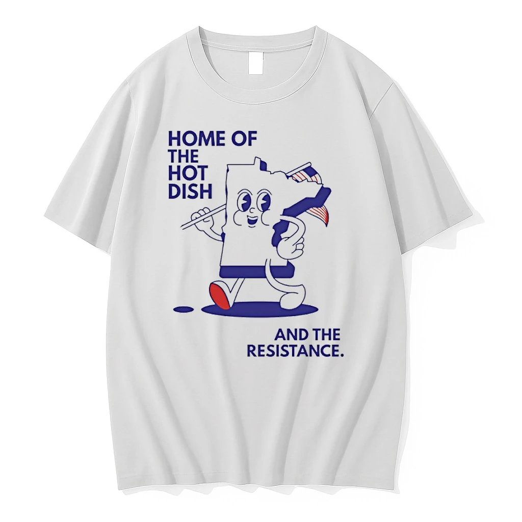 Home Of The Hot Dish And The Resistance Minnesota Map Shirts