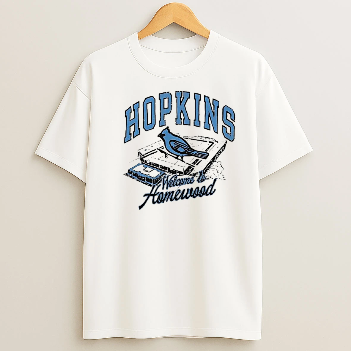 Hopkins Blue Jays Welcome To Homewood Stadium Sports Shirts