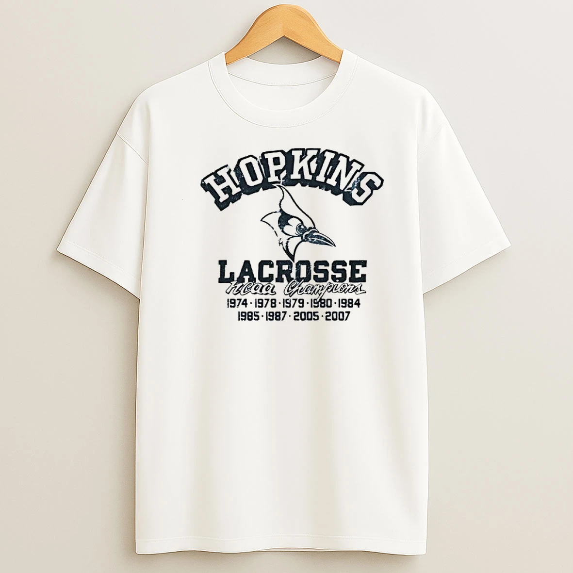 Hopkins Lacrosse Ncaa Champions Blue Jays Bird Logo Shirts