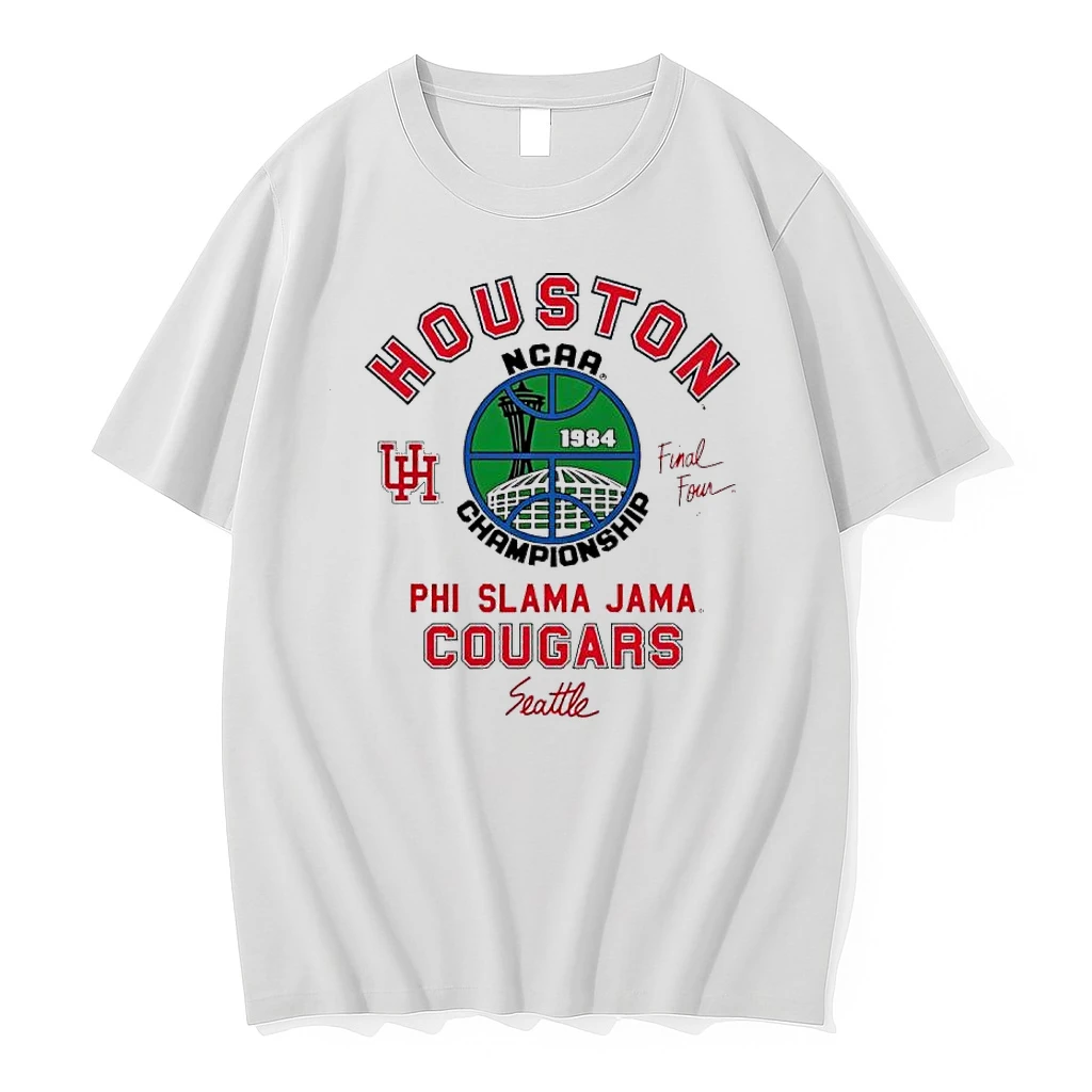 Houston Ncaa 1984 Championship Phi Slama Jama Cougars Seattle Shirts