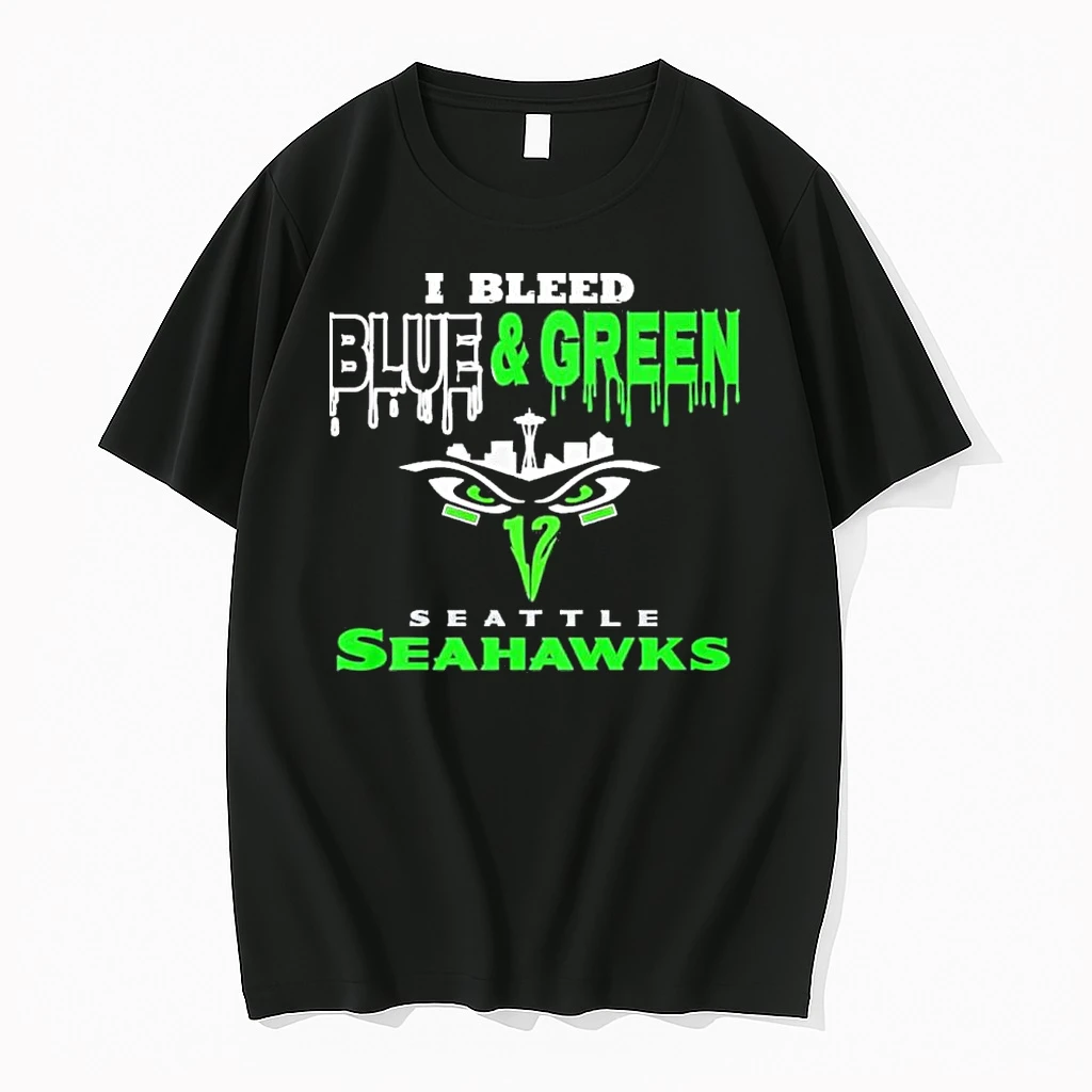 I Bleed Blue Green Seattle Seahawks Super Bowl Lx Champions Shirts