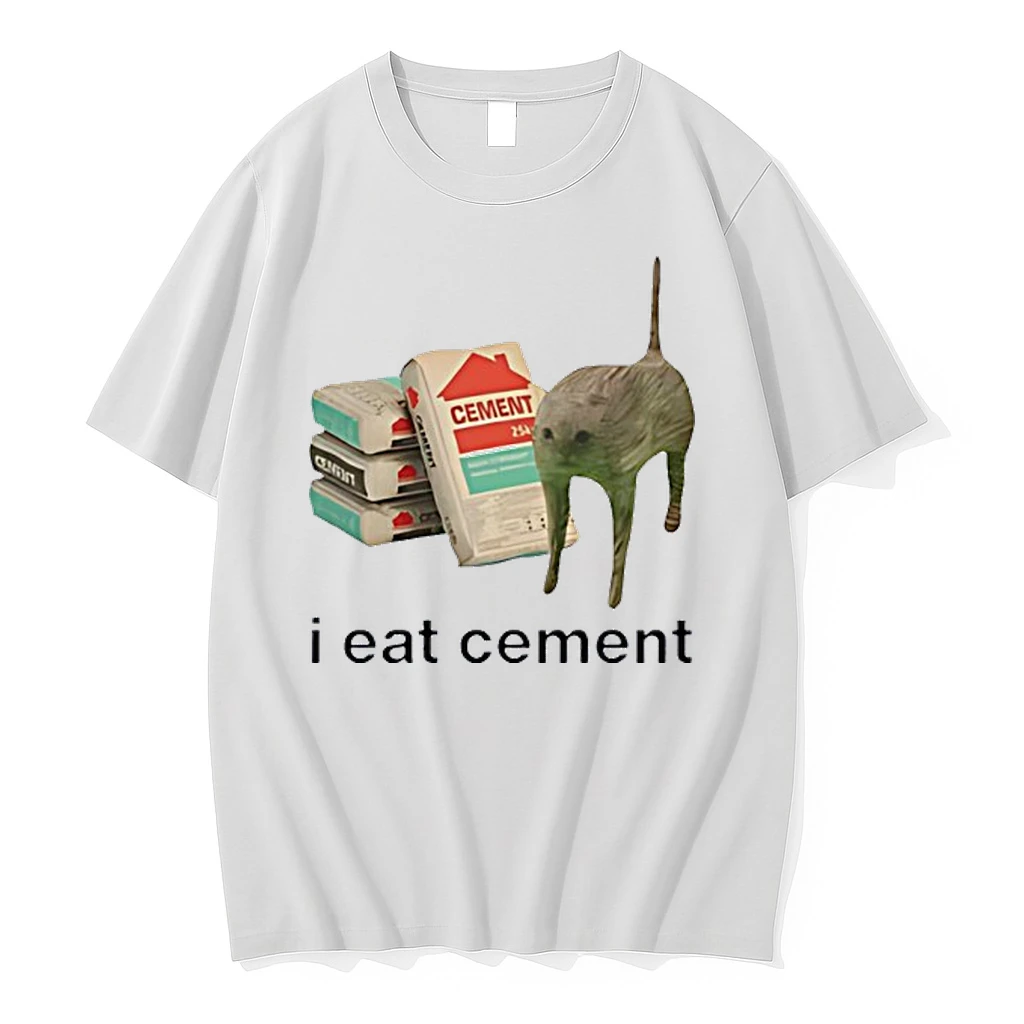 I Eat Cement Cat Funny Shirts