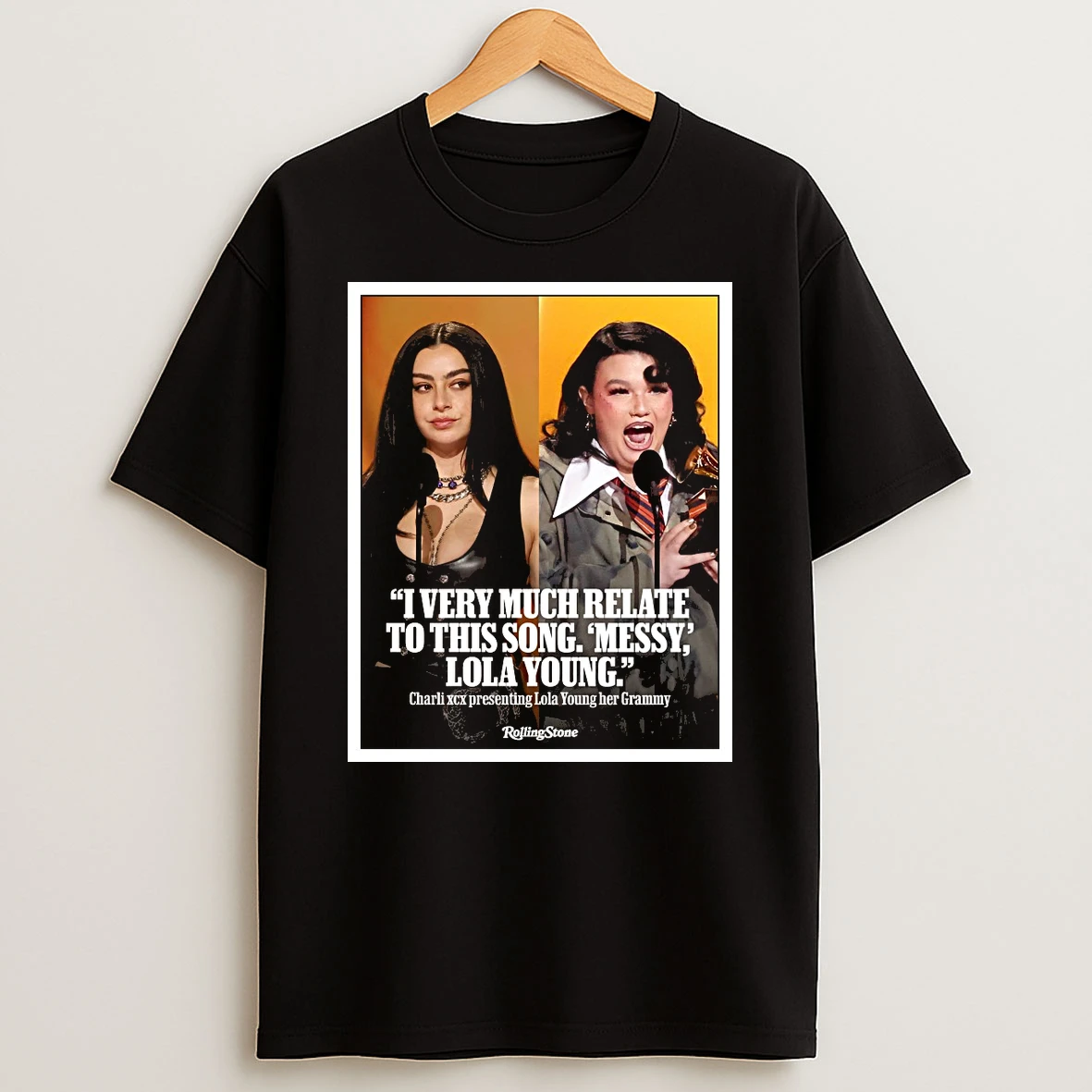 I Very Much Relate To This Song Messy Lola Young Charli Xcx Presenting Lola Young Her Grammys Shirts