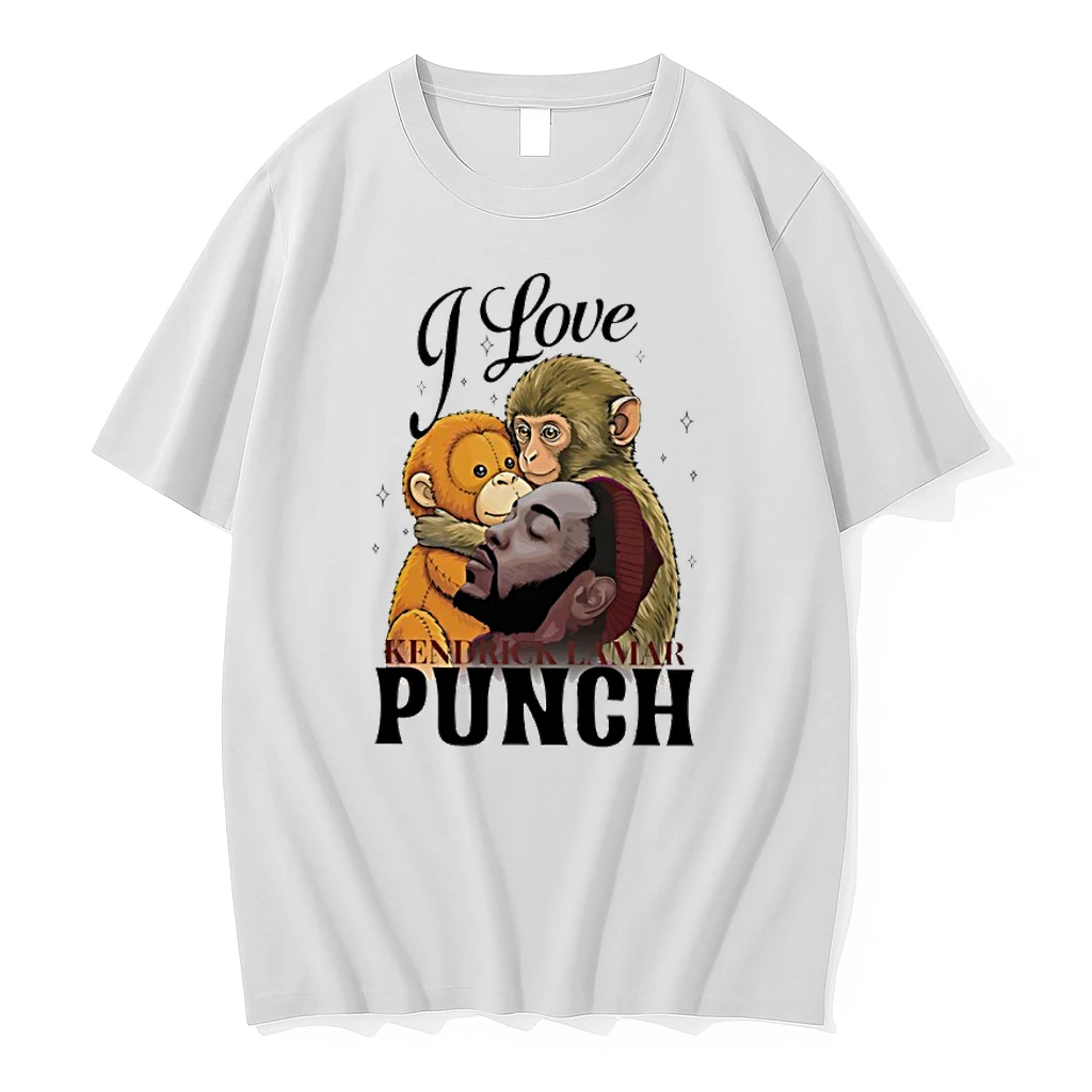 I Love Kendrick Lamar Punch Monkey Funny Shirts