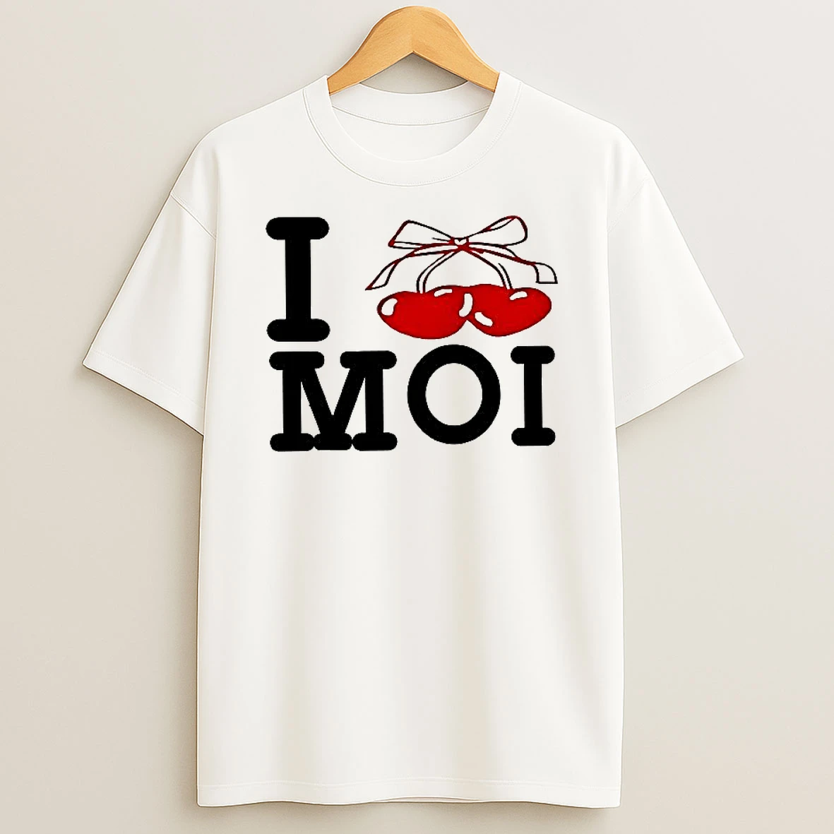 I Love Moi Cherry Graphic Woman Shirts