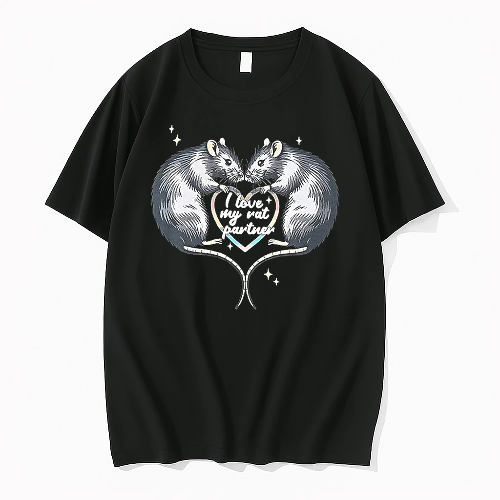 I Love My Rat Partner Woman Shirts