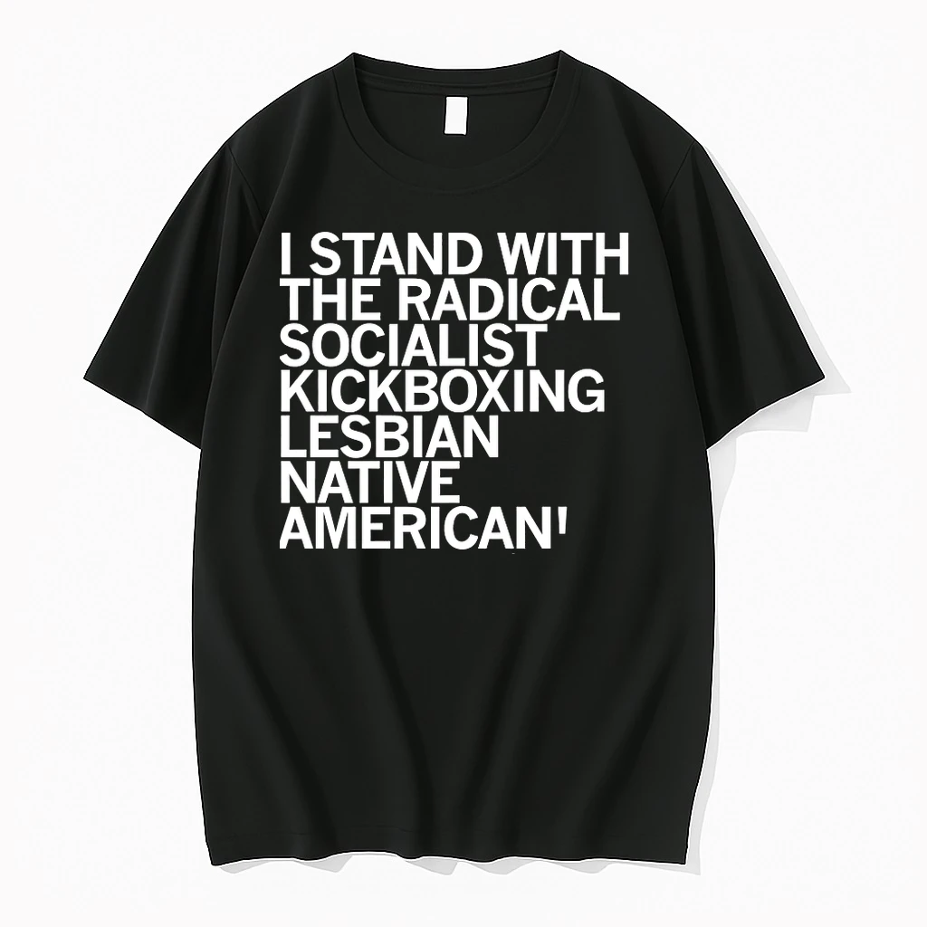 I Stand With The Radical Socialist Kickboxing Lesbian Native American Shirts