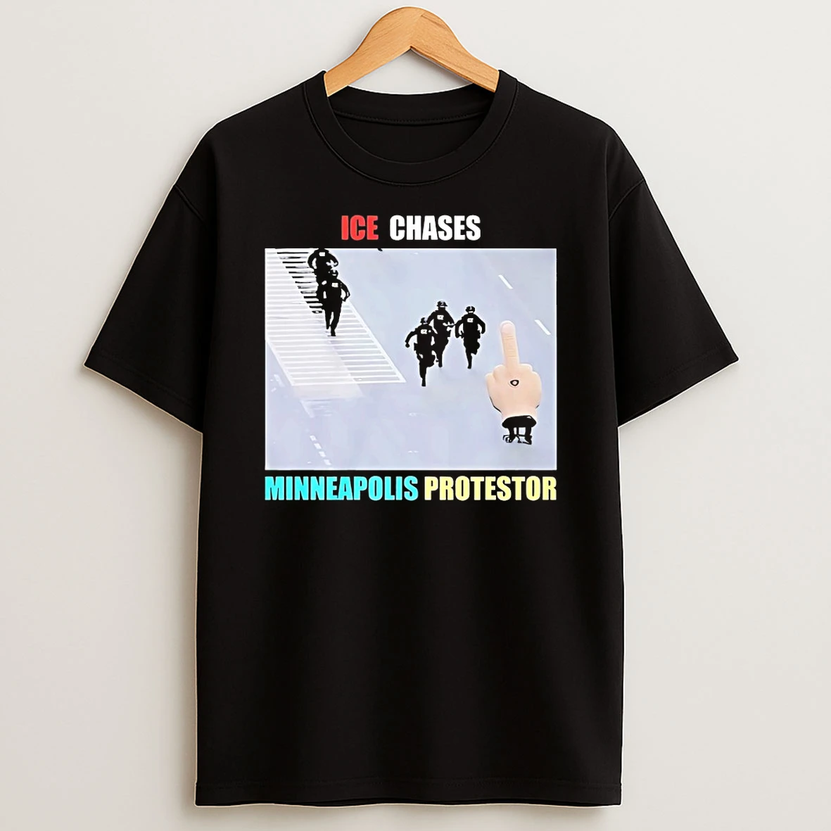 Ice Chases Minneapolis Protestor Shirts