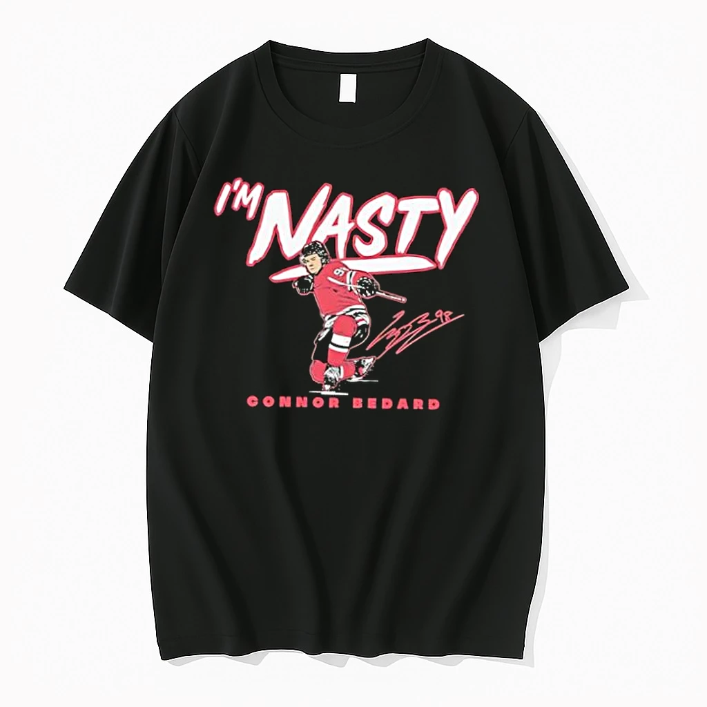 Im Nasty Connor Bedard Hockey Signature Design Shirts