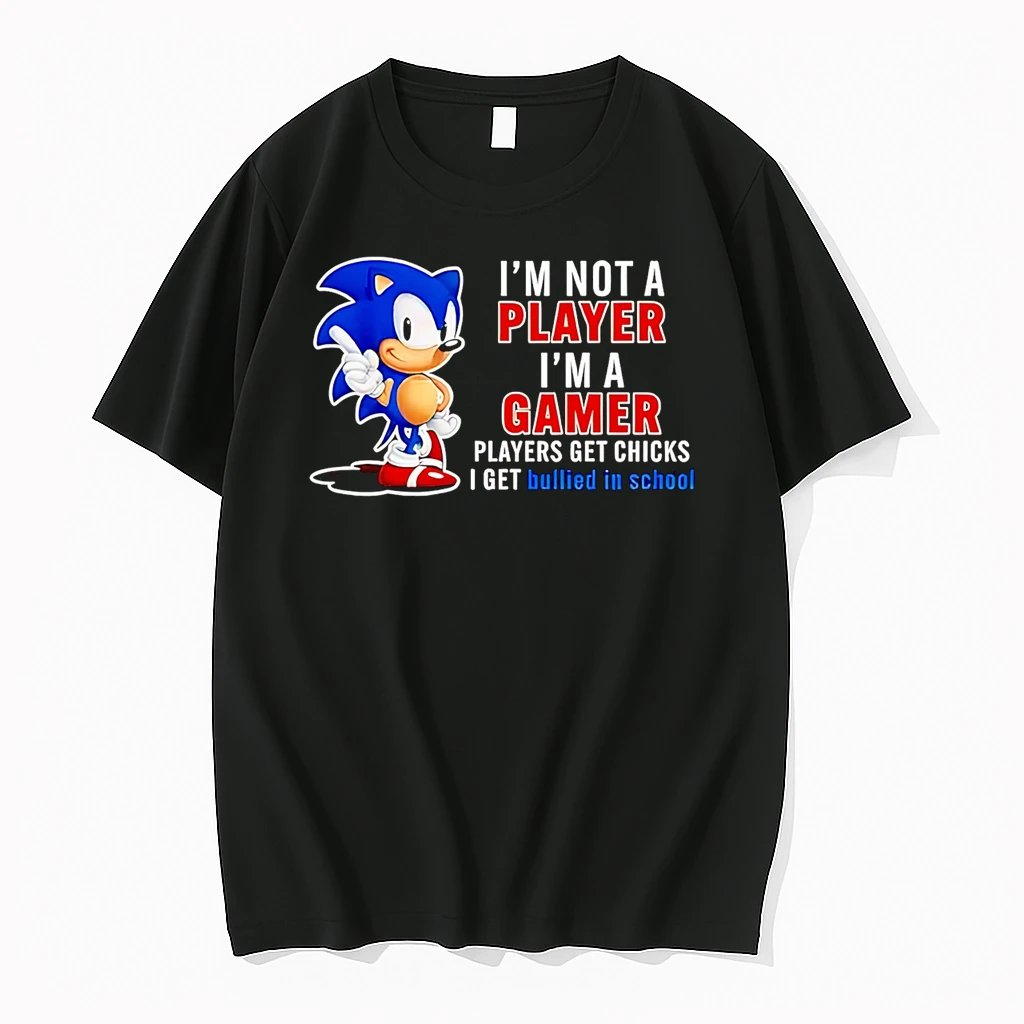 Im Not A Player Im A Gamer Players Get Chicks I Get Bullied In School Shirts