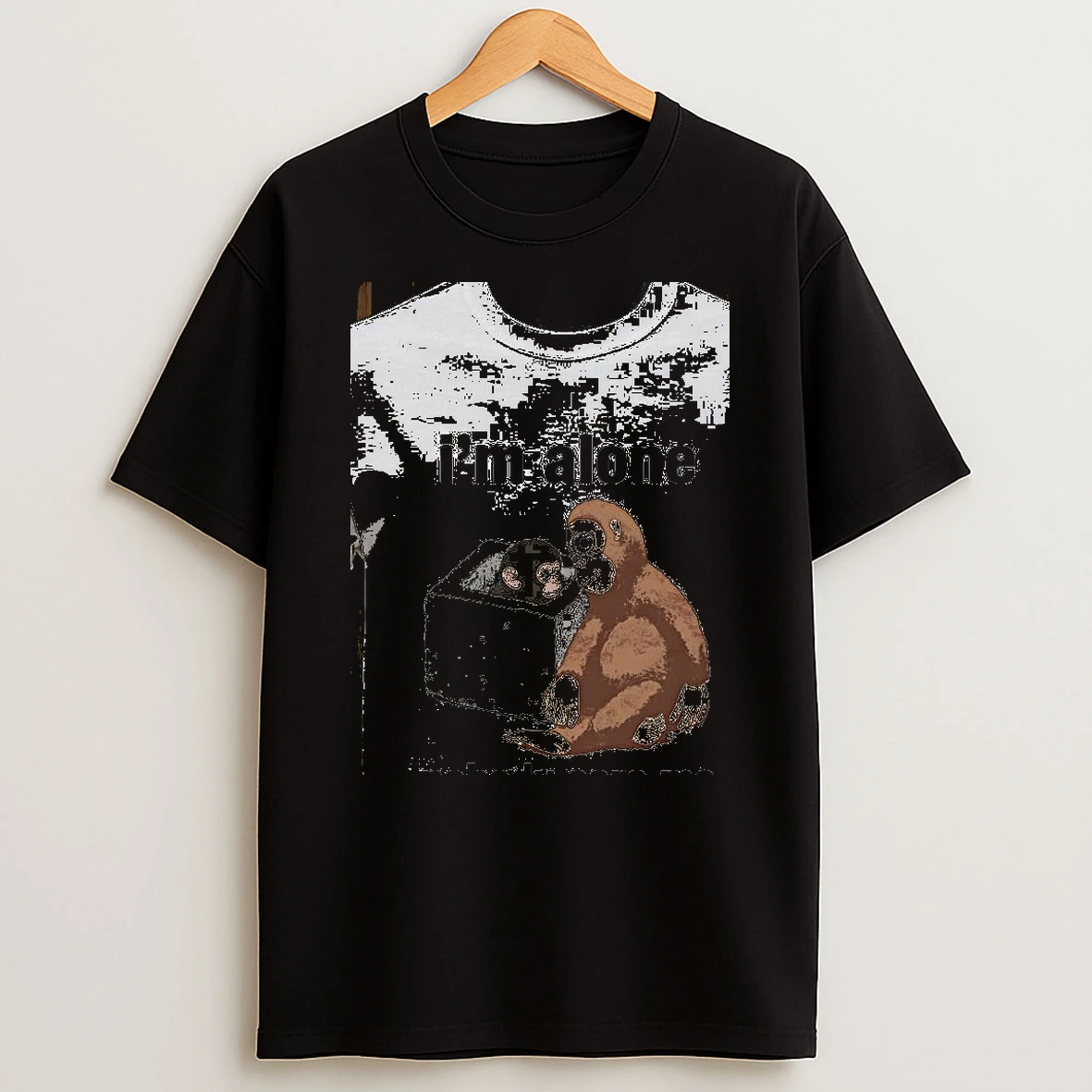 Im Alone Nobody Care Me Monkey Concrete Box Shirts