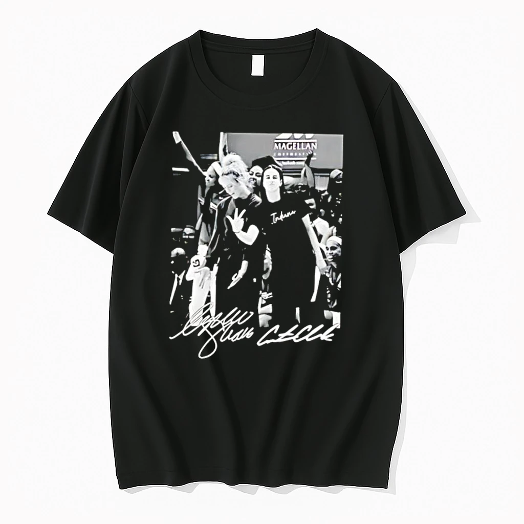Indiana Caitlin Clark Lexie Hull Wnba Basketball Players Autograph Shirts